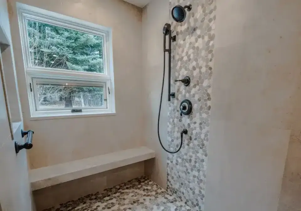 Remodeled bathroom by McSwain Builders, photo 1